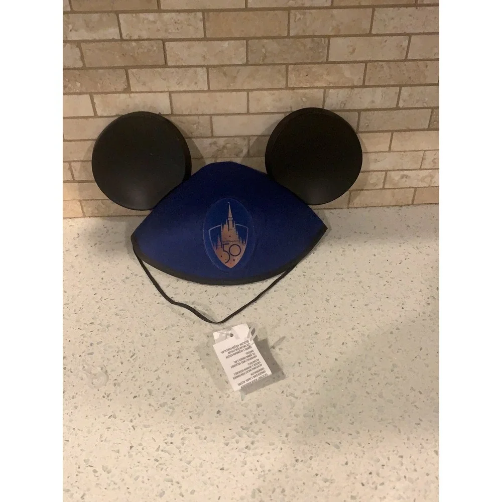 NEW! Walt Disney World 50th Anniversary Cast Exclusive Mickey Mouse Ears Hat  bk